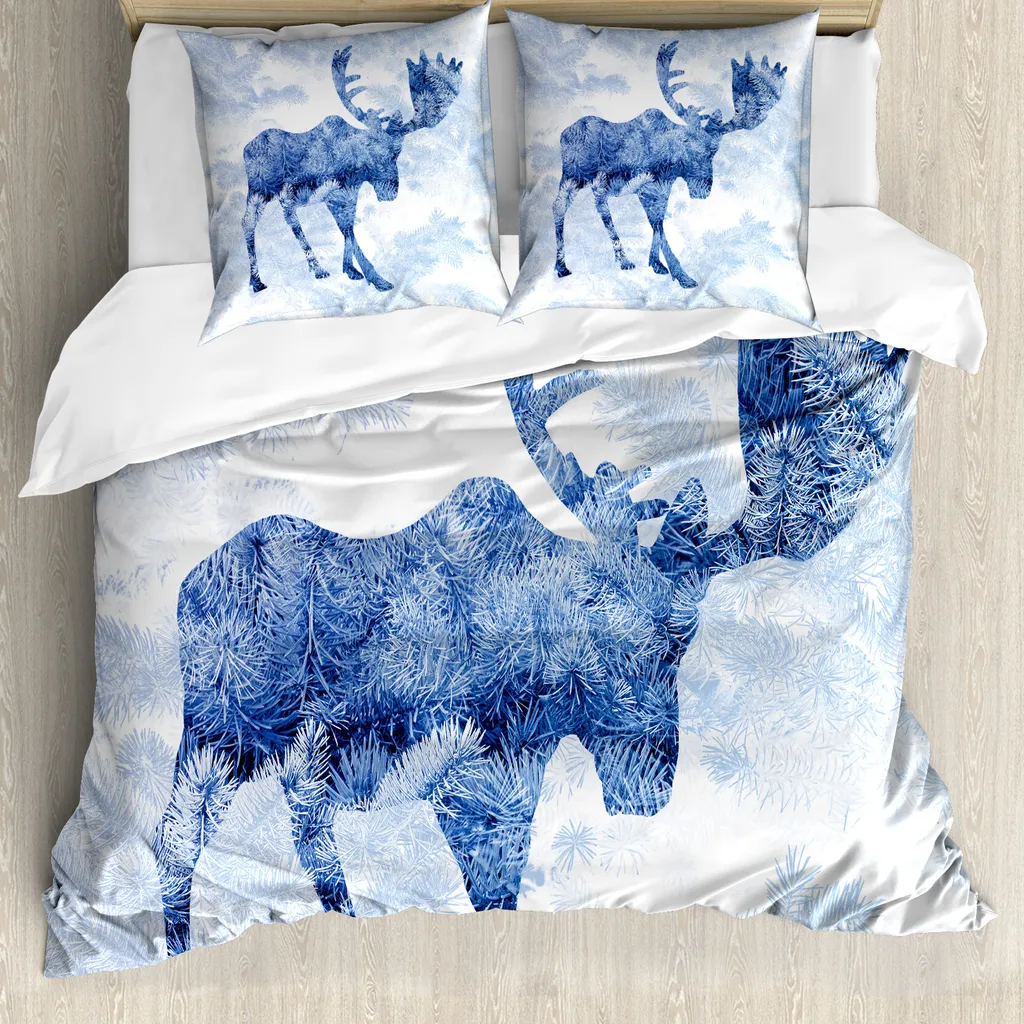 Copripiumino ABAKUHAUS Elch 155x220: Comfort Invernale Antiacaro