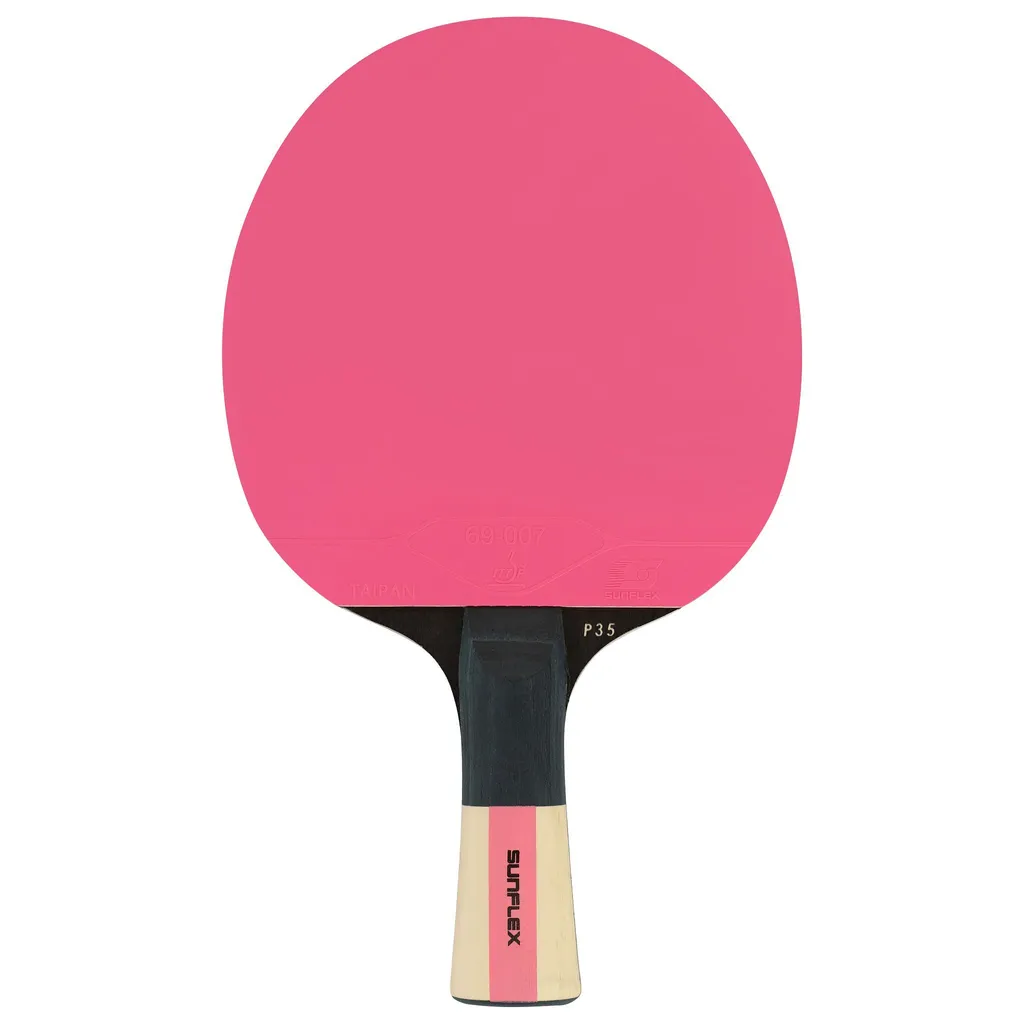 Raquette de ping-pong Sunflex Color Comp 35 Rose : fini les balles hors table