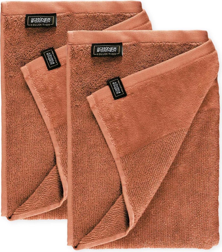 Schöner Wohnen Frottierserie Sense rost 70x140x2