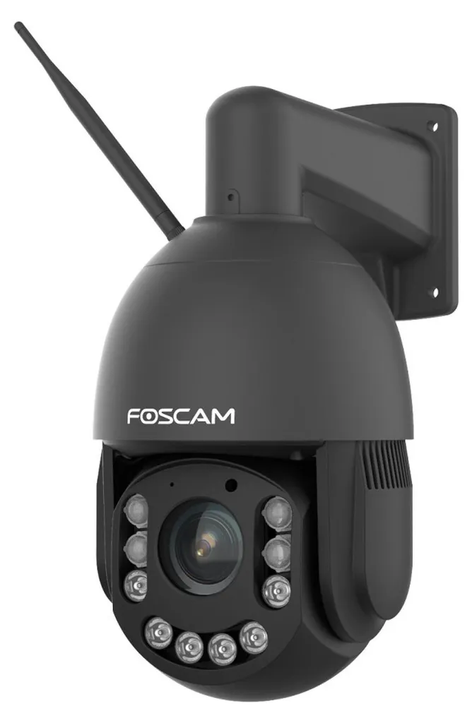 Caméra dôme IP Wi-Fi Double Bande Foscam SD4H Noir avec Vision Nocturne