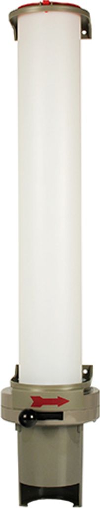 Papstar Becherspender, PS 67 cm x 13 cm x 15,5 cm grau für 100 Becher mit oberem Ø 7,03, 1 Stück