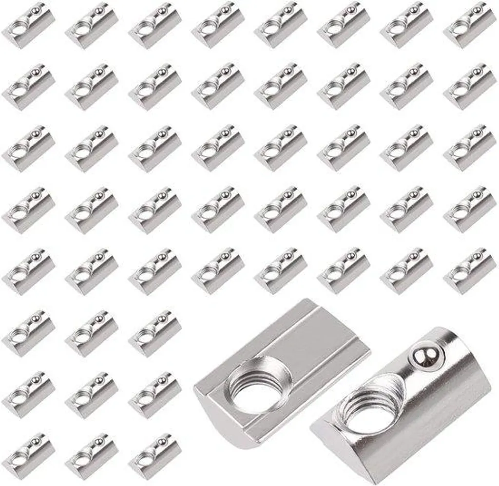 Écrou en T M8 haute résistance pour fente profilé alu - Pack 50 unités