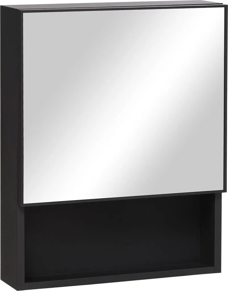 Specchiera Contenitore Bagno Fortuna Lai - Acciaio Inox e Vetro