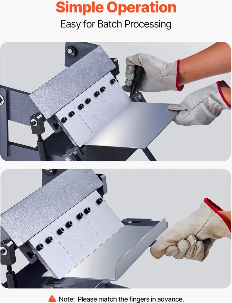 Plieuse de Tôle Manuelle 305 mm - Solution de Pliage Précis VEVOR - 6