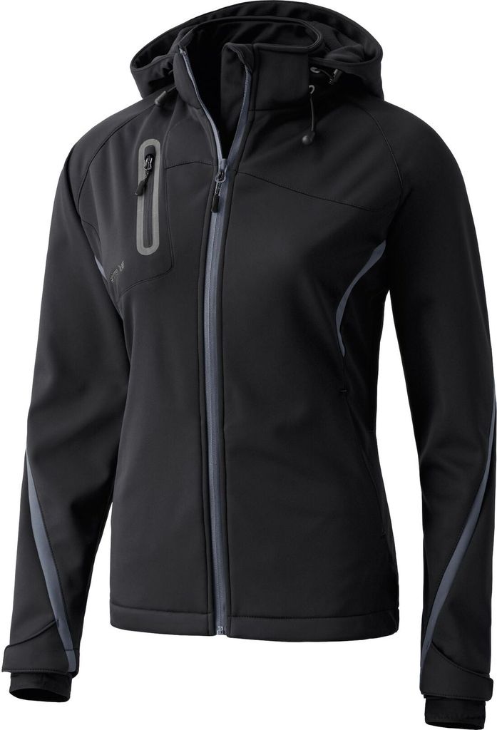 Erima Training Softshelljacke Function Trainingsjacke Damen schwarz dunkelgrau Gr 48