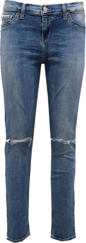 2796AB pantalone donna LTB JEGGINGS blue washed denim jeans woman