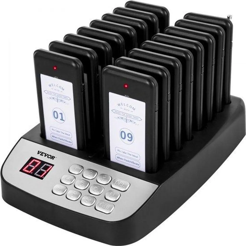 Pack de 16 bipeurs professionnels multifonctions portée de 500m