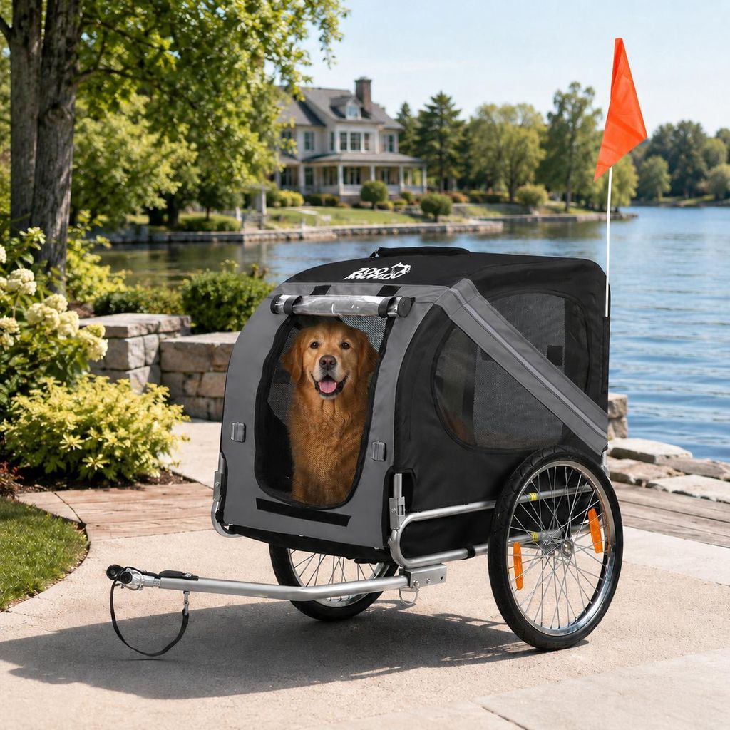 zoomundo Hundeanhänger Fahrradanhänger für Hunde - in Produktbild 