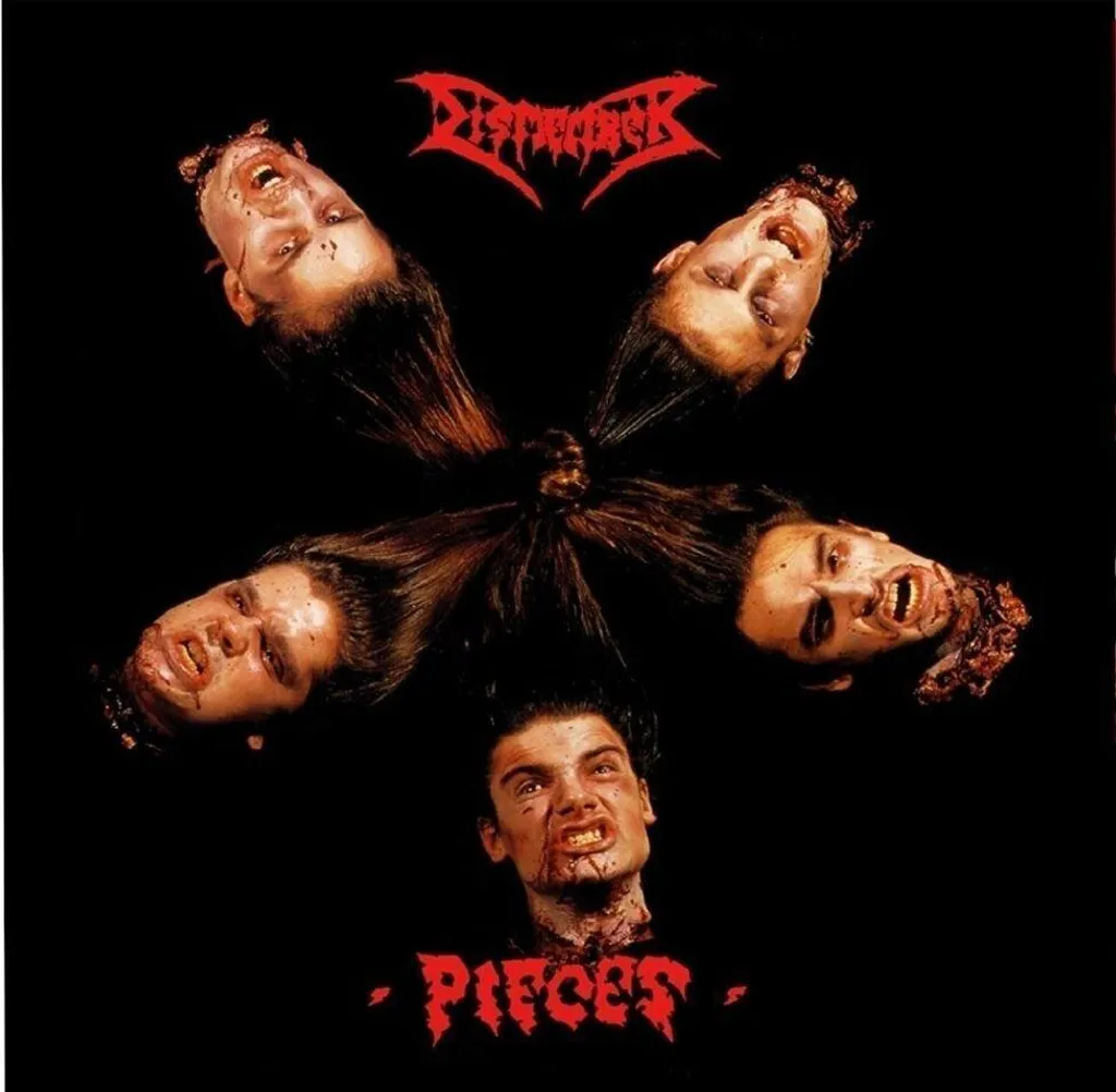 Dismember Pieces Vinyle Rare 45 tours Split Rouge Noir LP Enfin Dispo