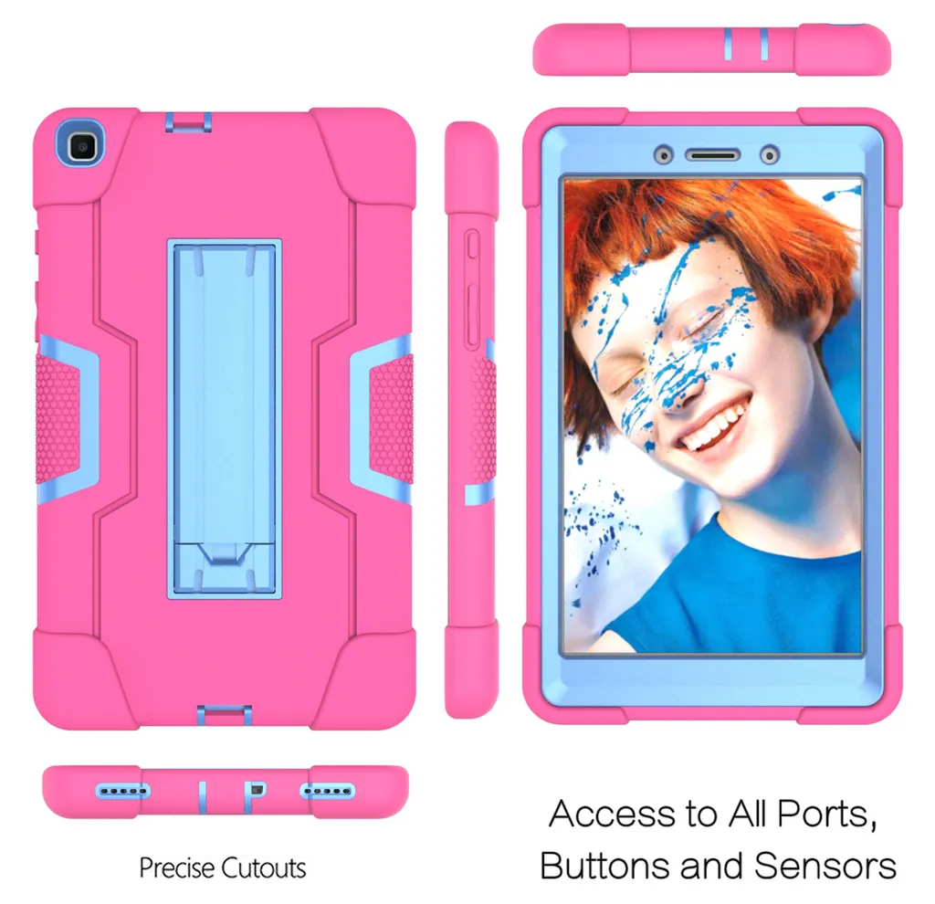 Custodia Samsung Galaxy Tab A 8.0 2019: Robustezza Vera Rosa Blu - 2