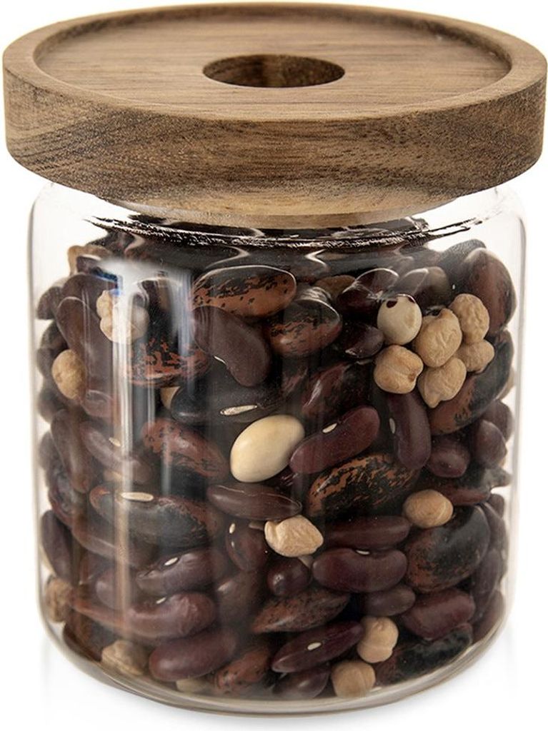 Glasbehälter für lose Produkte mit Deckel und Dichtung 730 ml