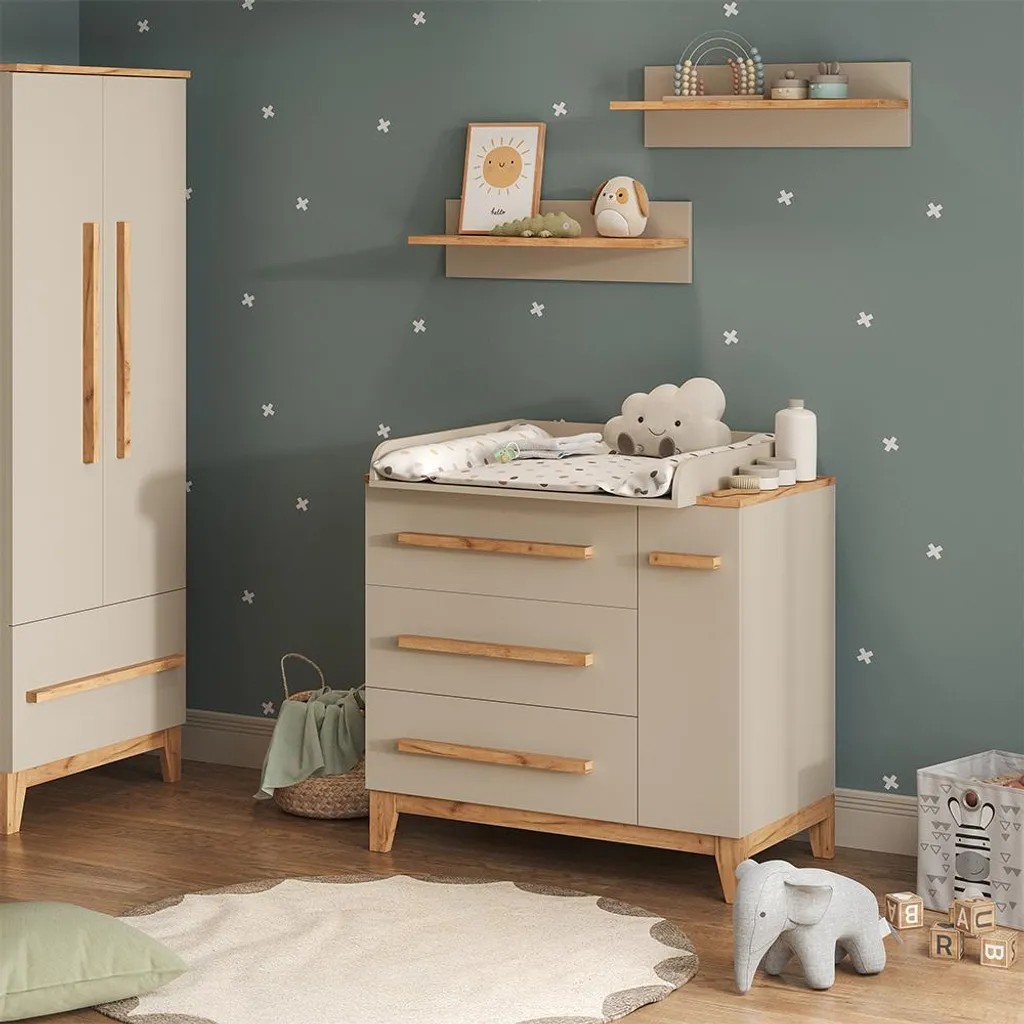 Vitalispa Malia Commode à langer 98x98 cm Cachemire Model 60581