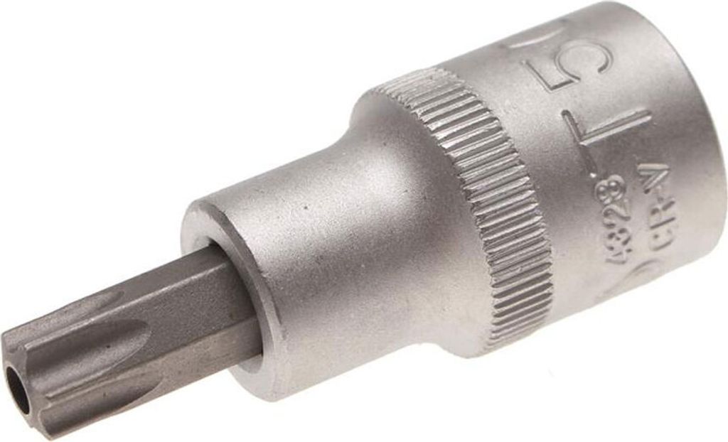 BGS 4328 Bit-Einsatz, Antrieb Innenvierkant 12,5 m m (1/2"), T-Profil (für Torx) mit Bohrung T50