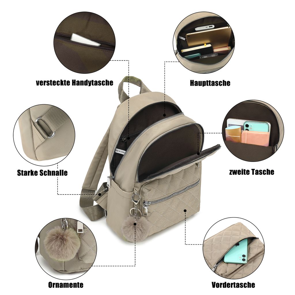 Produktbild von MoFut 25-30L Erweiterbarer Rucksack – Rolltop, Wasserabweisend, Für Laptop, Unisex