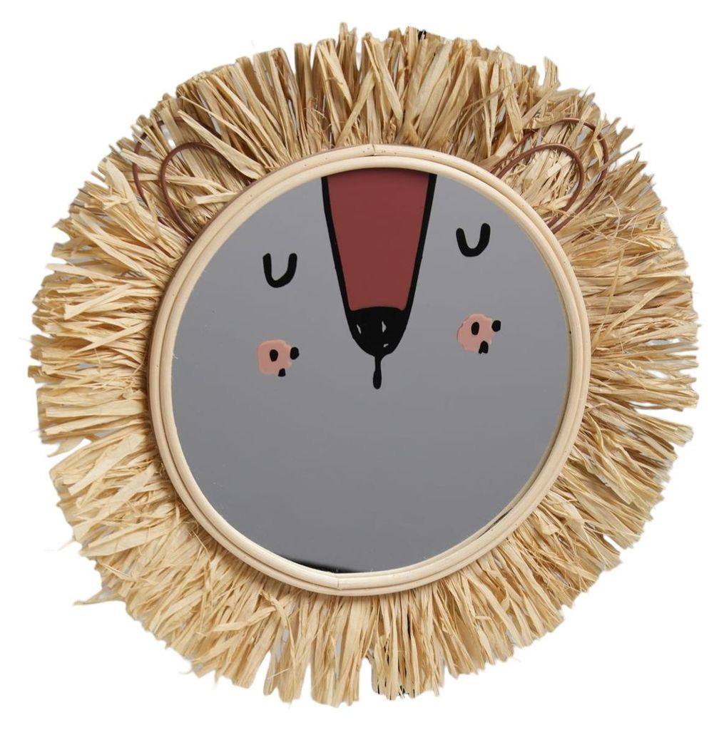 Zrcadlo do dětského pokoje THE KING OF THE JUNGLE, Ø 40 cm Obrázek produktu 