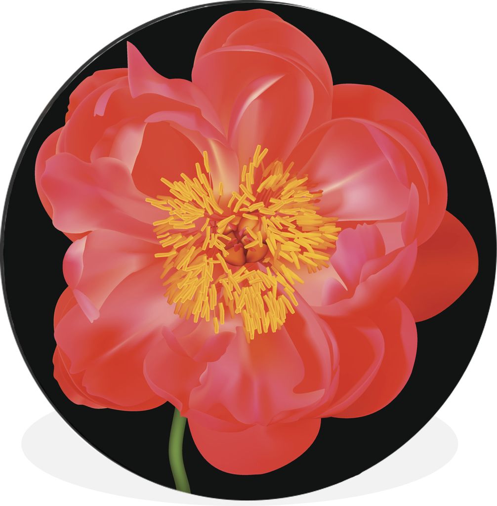 MuchoWow - Wand Kreis - Wandbild - Schlafzimmer - Aluminium Bild - Kinderzimmer - Wohnzimmer Dekoration - Wandschmuck