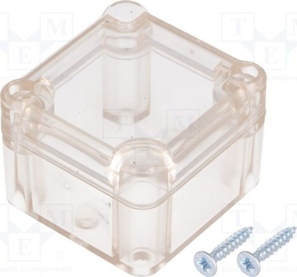 1x Gehäuse: universell transparent Z: 36mm Y: 51mm X: 49mm IP65 Z116PH Universa