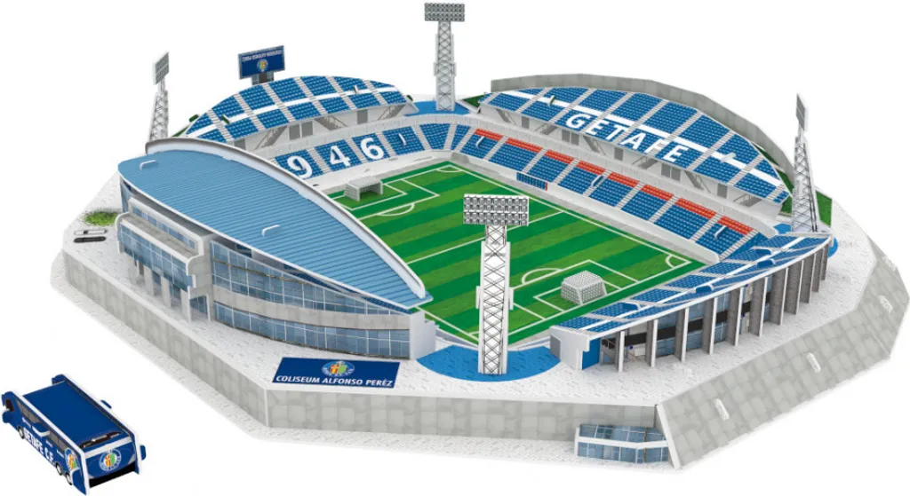 Puzzle 3D Getafe CF : activité créative et déco de chambre foot 48x34cm