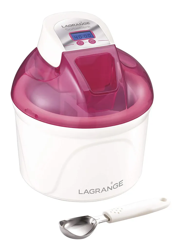 Sorbetière 1,5L Lagrange pour préparer vos desserts glacés maison sains