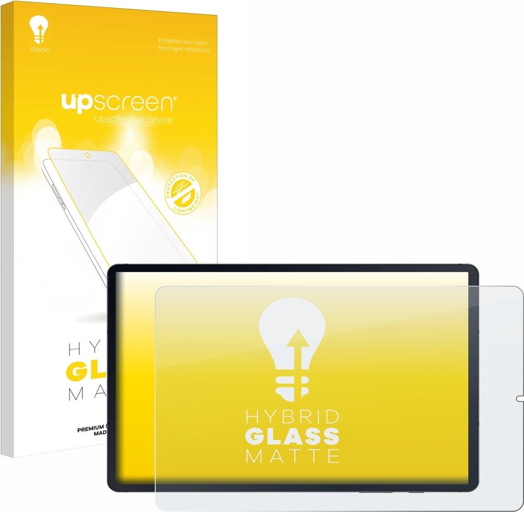 upscreen Entspiegelungs Schutzglas für Samsung Galaxy Tab S6 Lite WiFi 2022 Schutzfolie Panzer Folie Glas Display Schutz matt