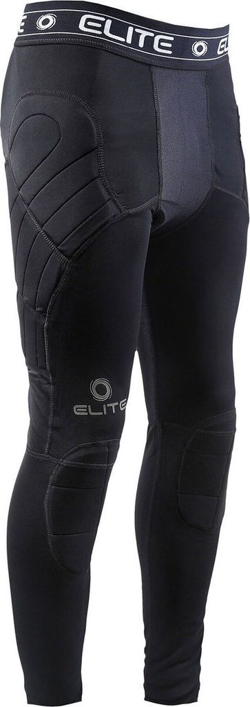 Elite Sport Body Shield Padded Compression Tw-Hose Kinder - Schwarz | Größe: 12
