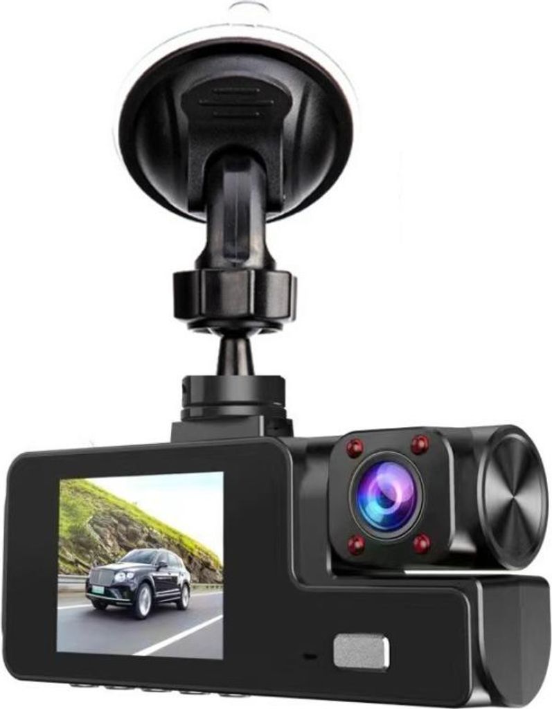 INF A22 HD Nachtsicht Dreifach-Objektiv WiFi Dashcam mit 32GB TF Karte