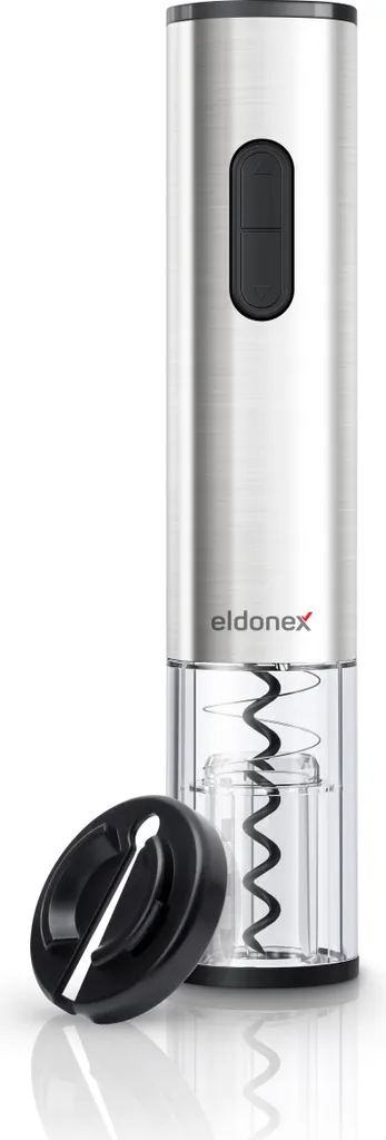ELDONEX WineSpin Premium Argento: Apribottiglie Vino Elettrico Automatico