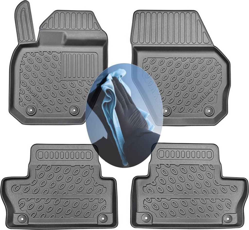 Z509727 TPE-Gummifußmatten kompatibel mit Volvo XC60 Summum 1 Y20 Steilheck Geländewagen SUV 5-türer 2008-2017