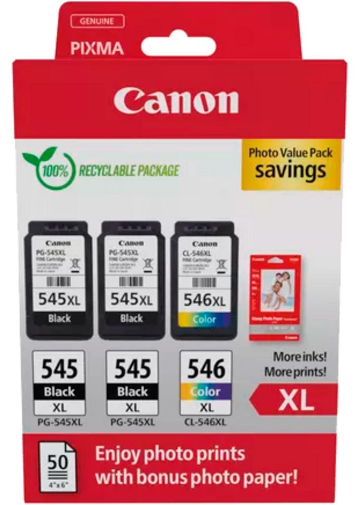 Canon PG-545 XL x2 / CL-546 XL Photo Value Pack Immagine del prodotto 