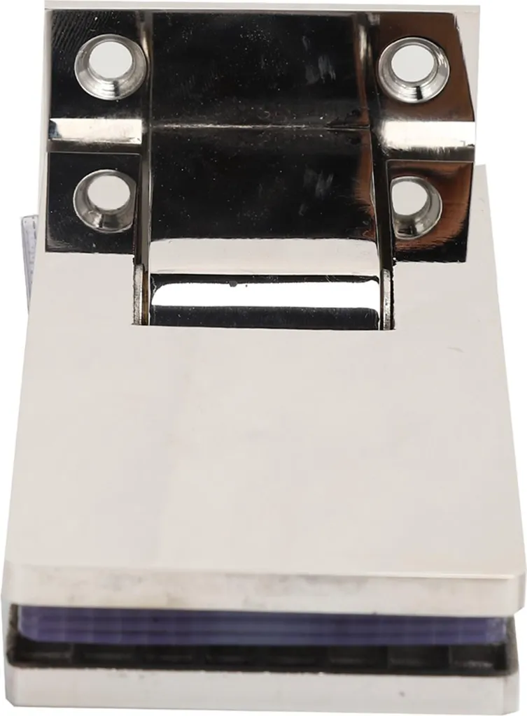 Support de verre pour douche italienne 90 degrés fixation murale en inox