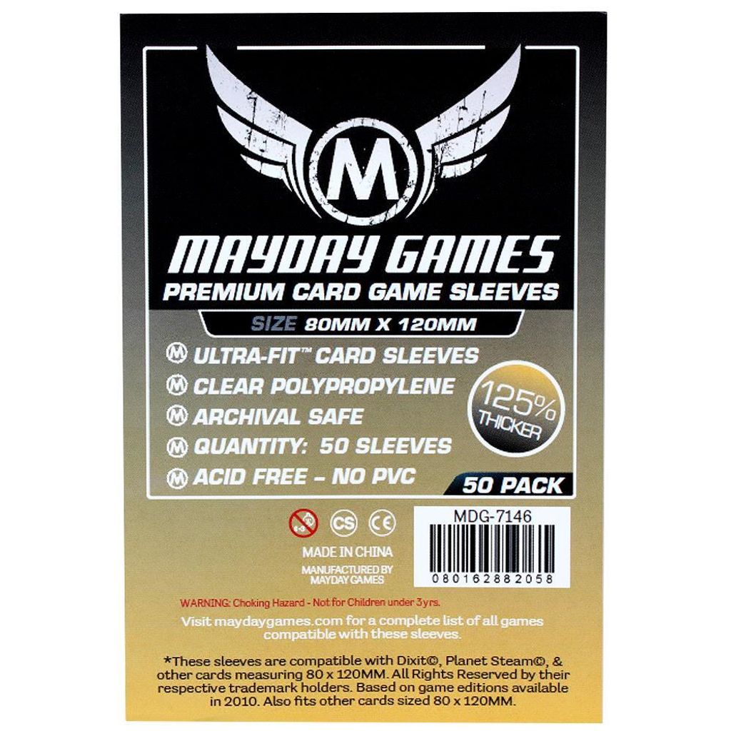 Mayday Premium Magnum Gold Sleeves Hüllen 80x120mm (50 Stück) für Dixit - 7146