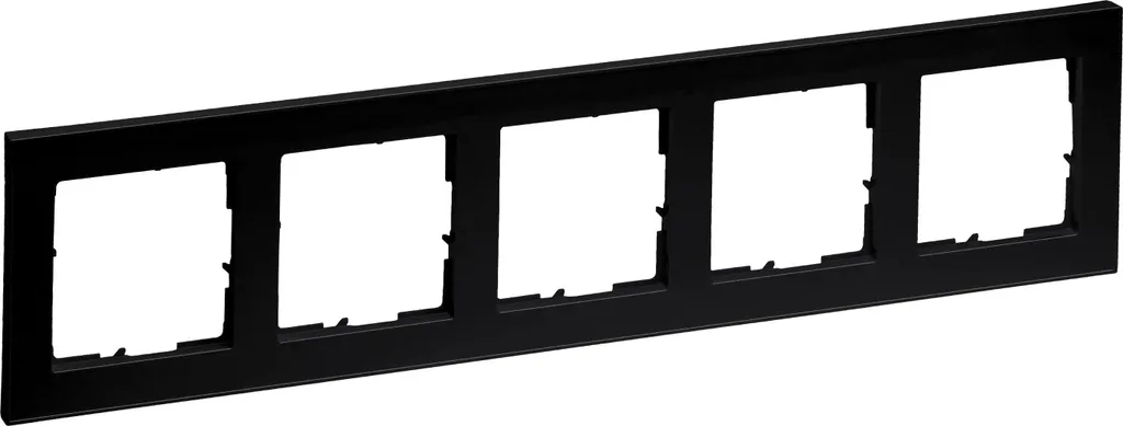 Plaque 5 Postes SEANO+ Legrand 765385 Finition Noir Mat Haute Résistance