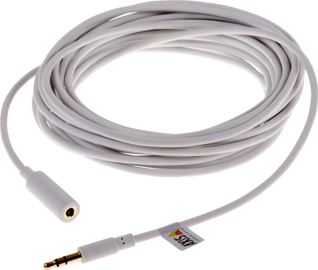 Câble Audio Blindé Axis 01589-001 Longueur 5 Mètres Finition Blanc
