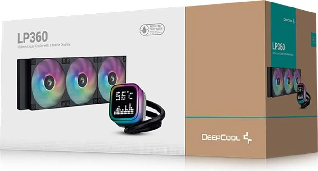 DeepCool LP360 Black AIO: Raffreddamento Liquido 360mm ARGB Pro - 5