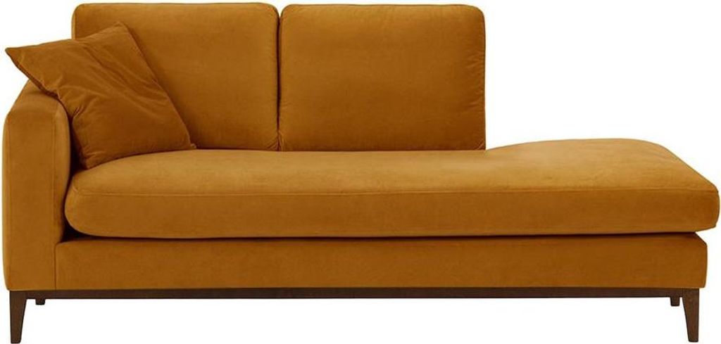 Linksseitiges Chaiselongue Covex Wood-Velluto 8-dark oak