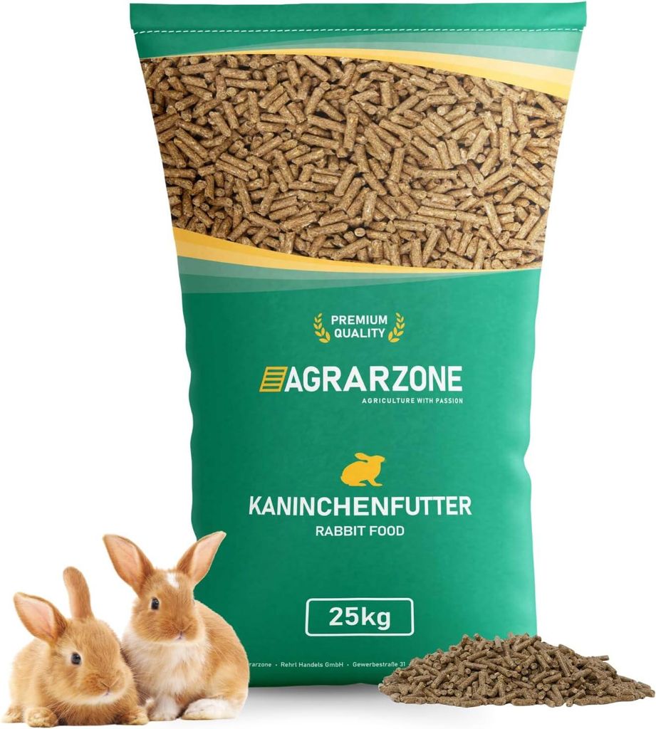 Agrarzone Kaninchenfutter Hasenfutter Pellets 25 kg
