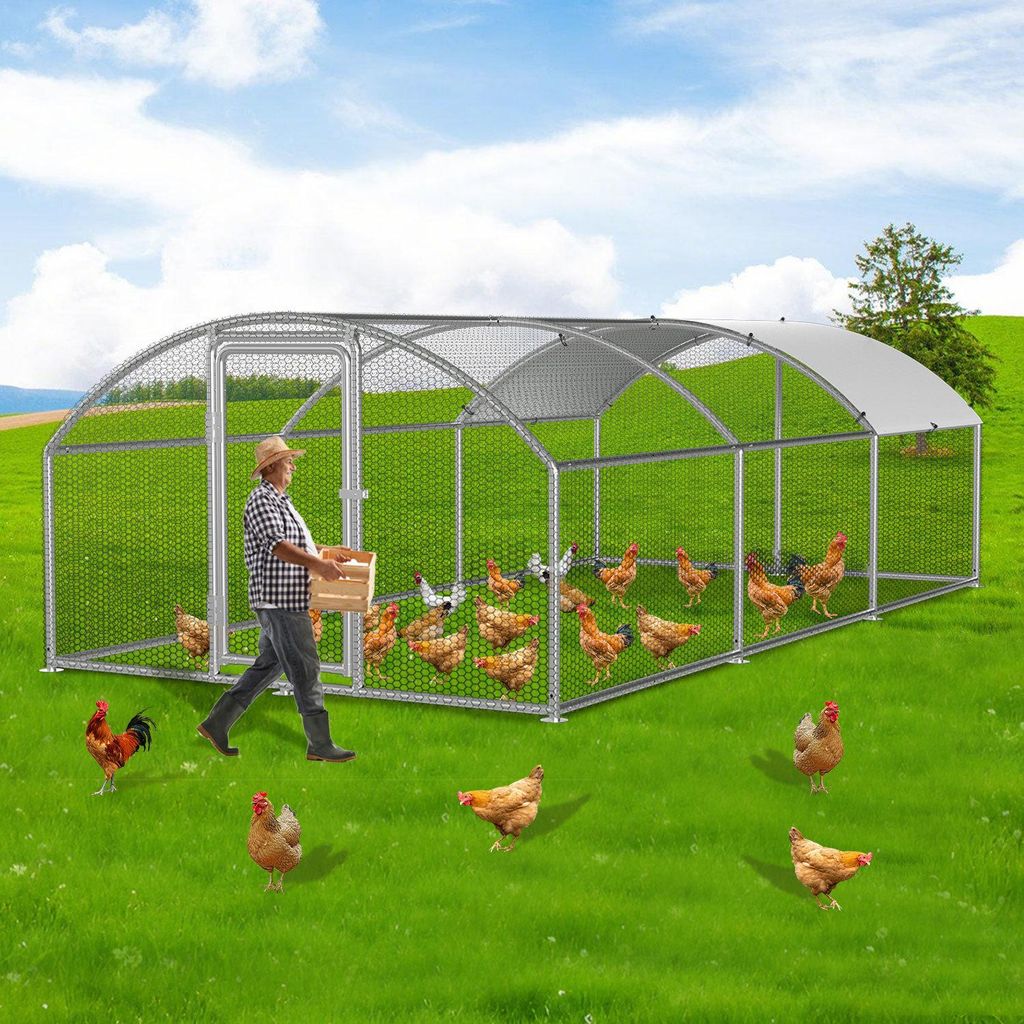 Pollaio Izrielar 3x6x2 m con tetto a cupola, recinto Immagine del prodotto 