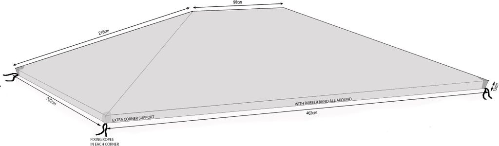 Pavillon Schutzhaube 3x4 m Nizza Wasserdicht Kaufland.de