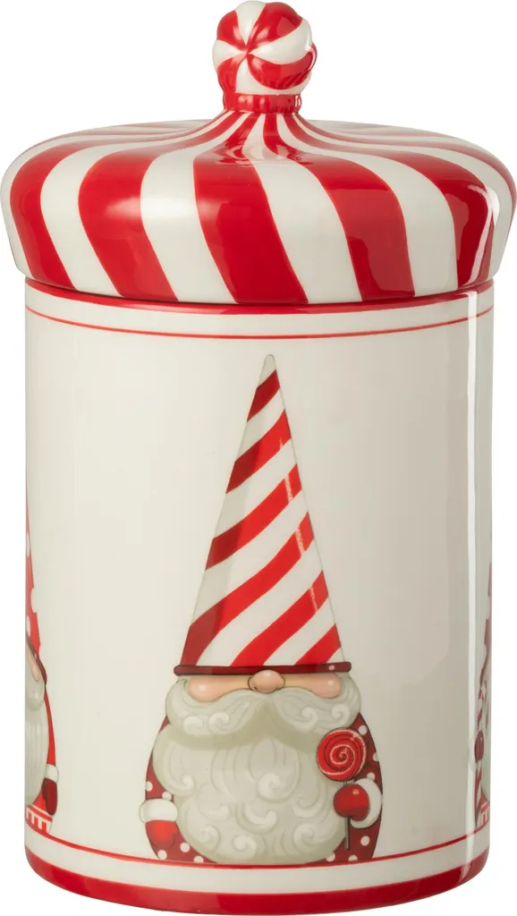 Cache-pot Père Noël en Céramique Dolomite Décoration Noël Rouge