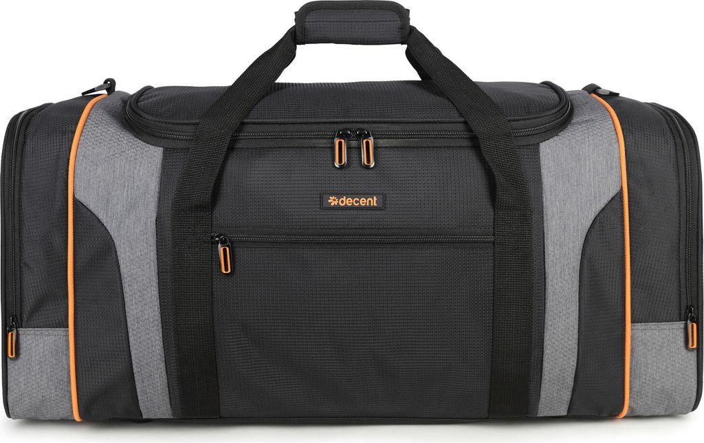 Flexplus Wochenendtasche Schwarz/Orange 70X32X34 CM
