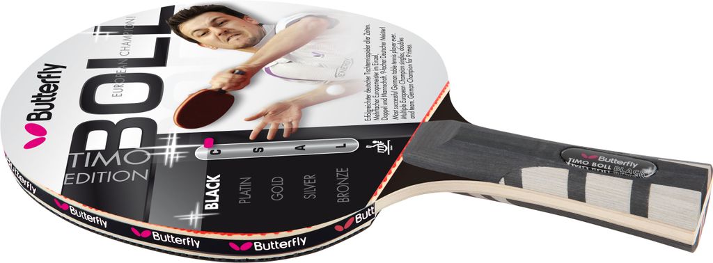 Tischtennisschläger Butterfly TIMO BOLL SG77 Tischtennis TT konkaver Griff 