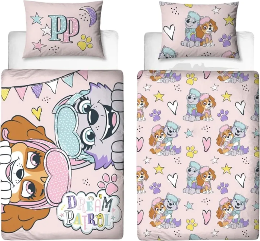Housse de couette Paw Patrol réversible Dream multicolore douce pour bambin