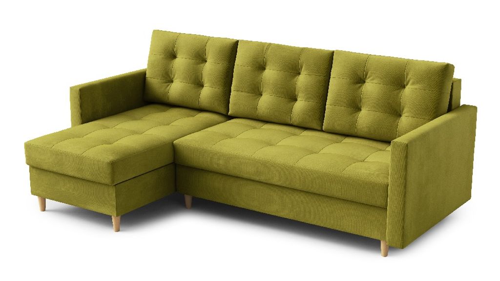 FurMeb24 - Ecksofa DIVO L - LINKE SEITE , Sofa mit Bettk€sten und Schlaffunktion - KRONOS 17