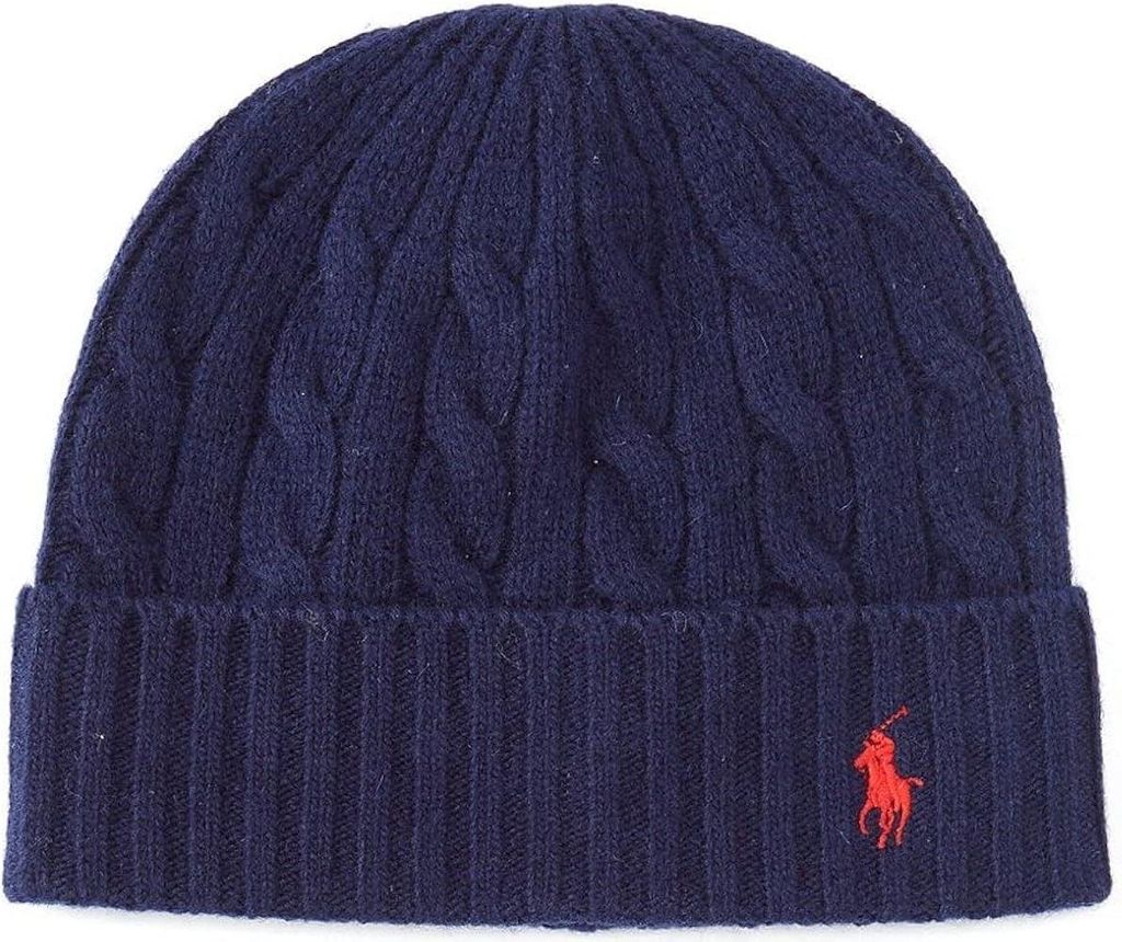 Ralph Lauren Accesorios - Beanie Navy Blue Red Produktbild 