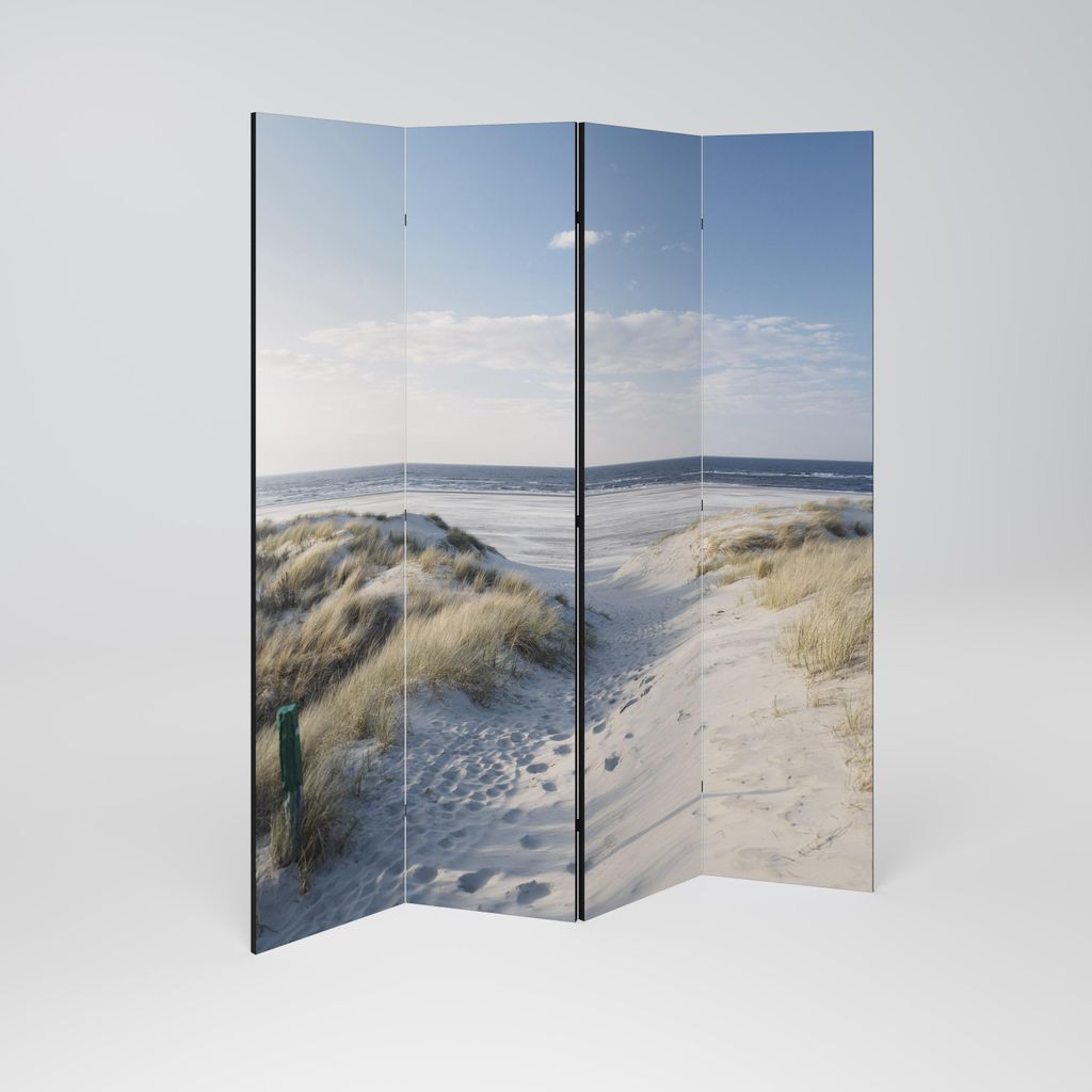 SpaceRebels Paravent Raumteiler - 4-teilig Raumtrenner, Druck 2-Seite - Raumtrenner - Trennwand Wohnung - Room Divider - Spanische Wand Deko Modern...
