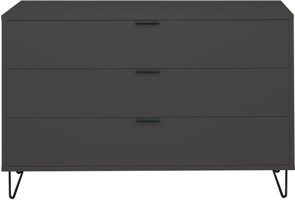 Kommode Erna 119x45x82 Anthrazit matt Lack 14714-D Produktbild 