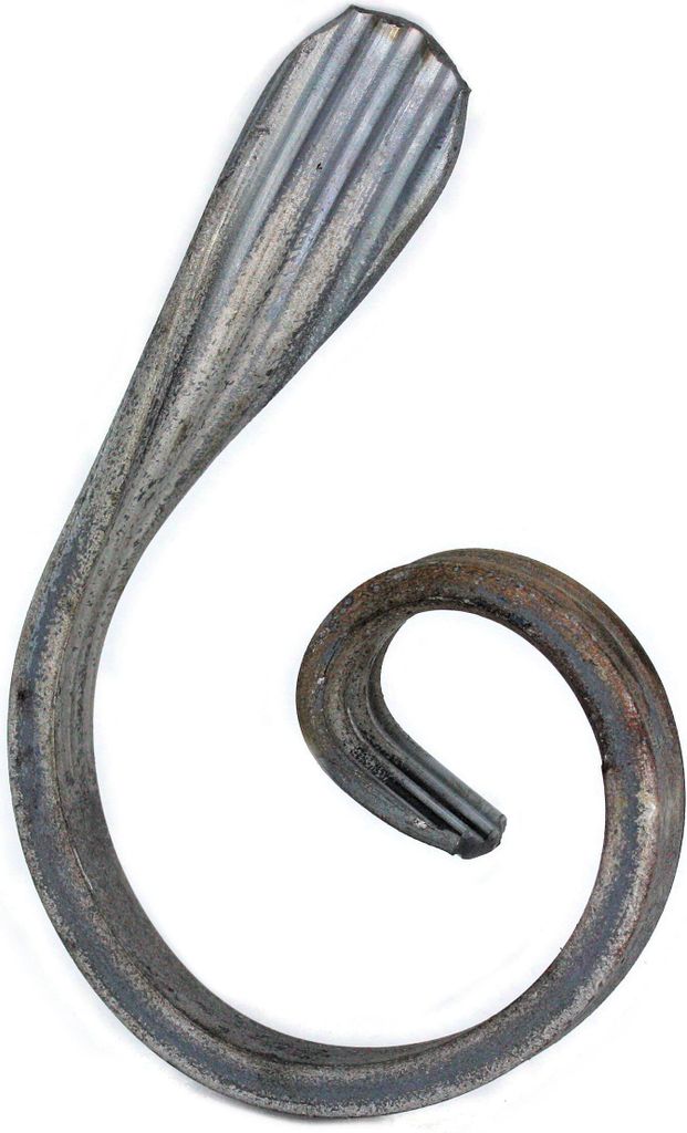 UHRIG Schmiedeeisen Schnörkel, Bogen geschmiedet für z.B. Zaun, Geländer uvm. 120x80mm aus 12x6mm Stahl