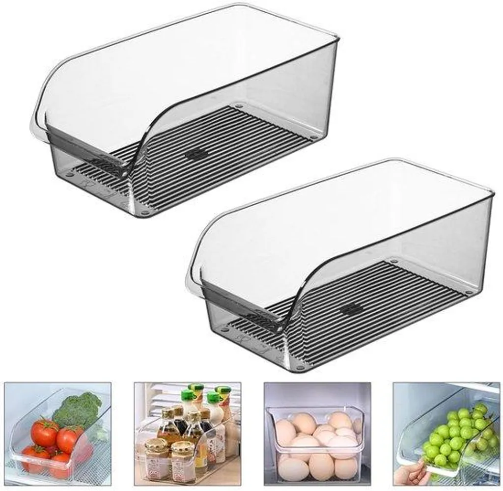 Organisateur de Réfrigérateur Large sans BPA pour Stopper le Désordre au Frigo