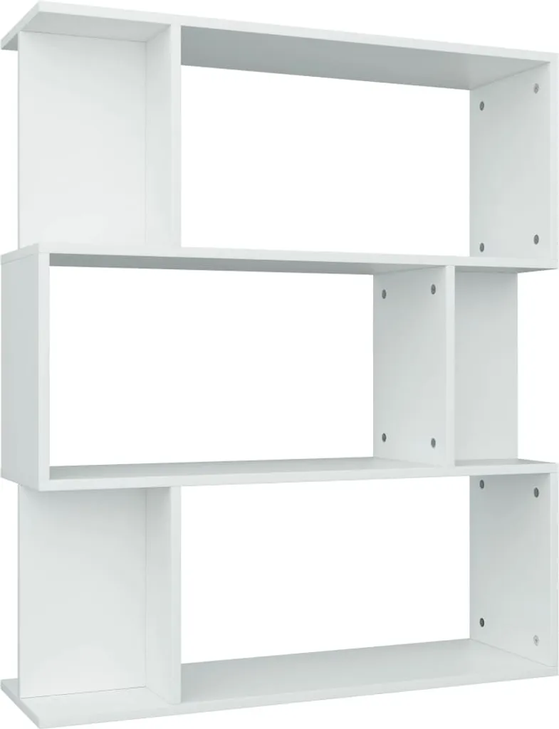 vidaXL Bibliothèque et Séparation de Pièce Blanc 80x24x96 cm en Aggloméré