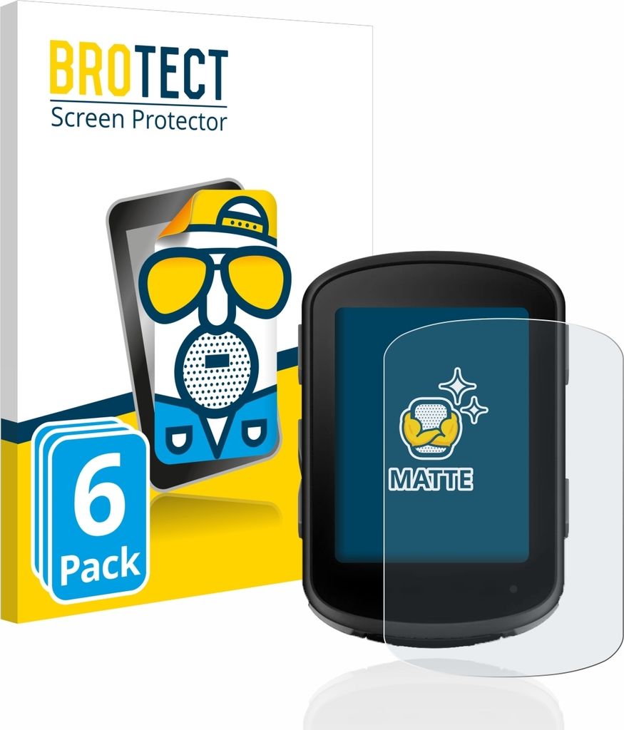 6x BROTECT Schutzfolie für Garmin Edge 540 Displayschutz Displayschutzfolie Folie Matt Entspiegelungsfolie